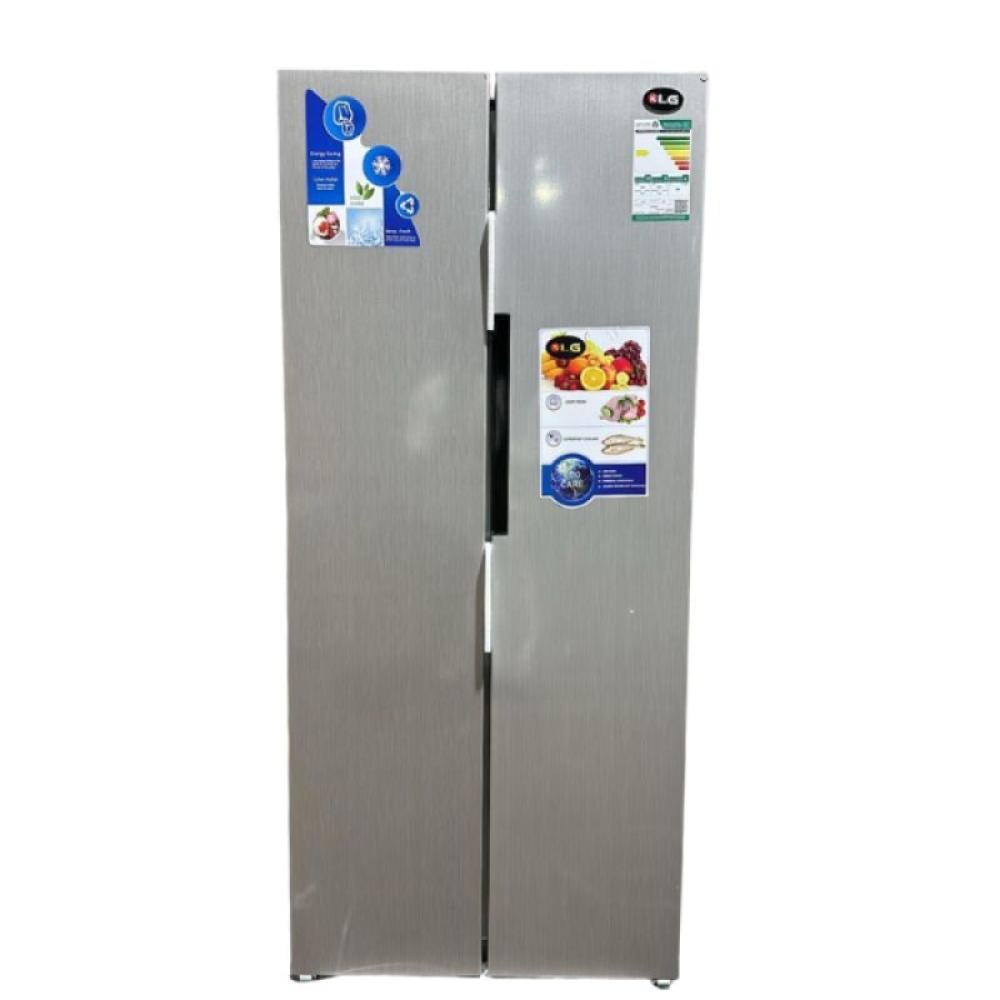 كي إل جي ثلاجة بابين دولابي 367 لتر - 13 قدم مكعب - فضي - kLG-580NR