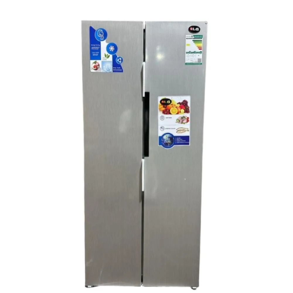 KLG Two-Door Upright Refrigerator 367 L – 13 cu ft – Silver – kLG-580NR
