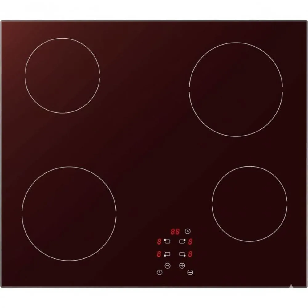 Kitchen Line Lactora Electric Ceramic Hob, 4 Zones, 60 cm – Touch – Italian – H6T40INX00