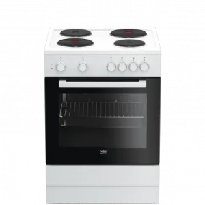 Beko Freestanding Electric Cooker, 4 Burners FSS66000GW