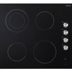 Elba Built-in Ceramic Hob 60 cm, Elba Ceramic Surface 60 cm, 4 Zones, Side Knobs – New, Made in Italy ASEVC624SK