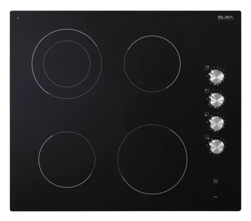 Elba Built-in Ceramic Hob 60 cm, Elba Ceramic Surface 60 cm, 4 Zones, Side Knobs – New, Made in Italy ASEVC624SK
