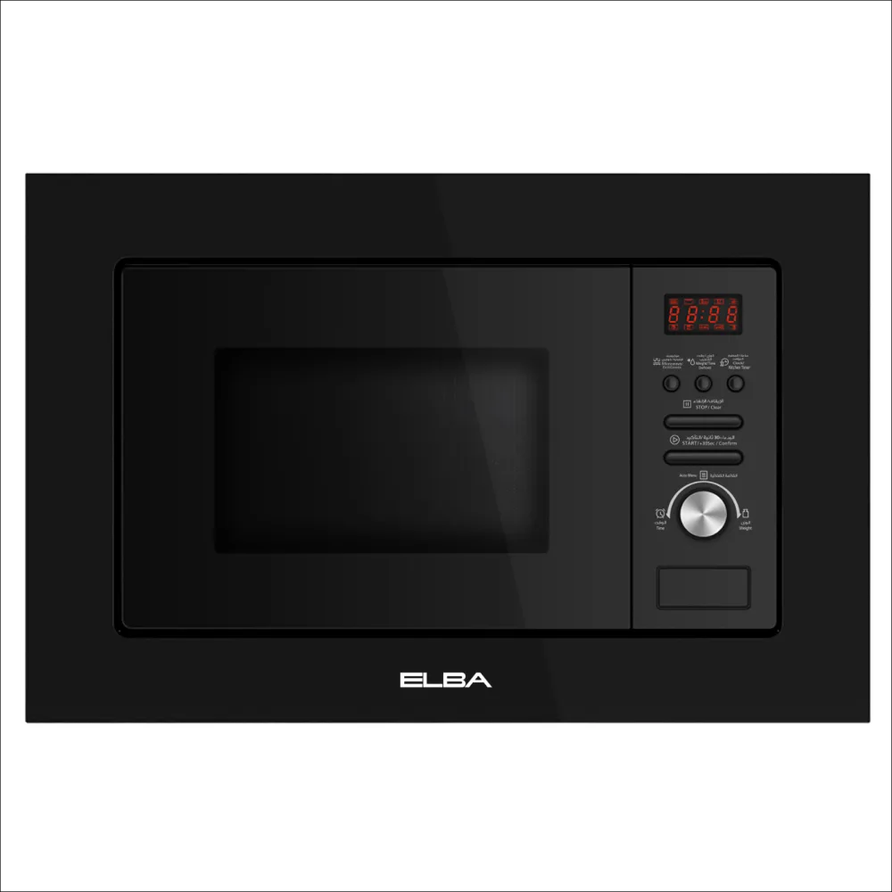 Elba Built-in Microwave 23 L, Digital + Grill + Black, Cutout 37, Made in China DARK23