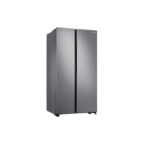 Samsung Side-by-Side Refrigerator, SILVER, 22.9 cu ft – 647 Ltr.mono Cooling – No Frost – Power Freeze and Digital Inverter Compressor – Gentle Silver Panel, Inverter, Made in Vietnam RS62R5001M9/ZA