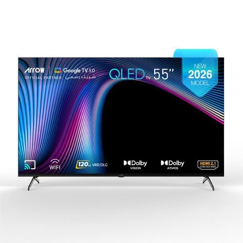 ارو شاشة سمارت 55 بوصة - 4K QLED - بنظام Google TV – موديل RO-55LCQ120