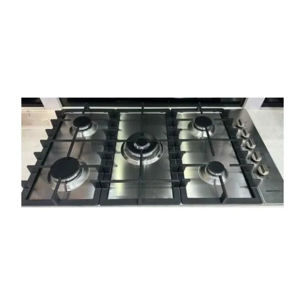 Master Gas Built-in Hob 90 cm, 5 Gas Burners – 90 cm – Heavy-Duty Grates, 1 Dual Burner · H95GLCX