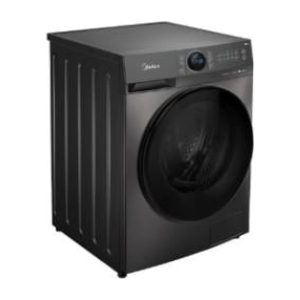 Midea Front-Load Washing Machine 8+6 kg, 100% Drying – Silver, Inverter · MF200D80W1TSA