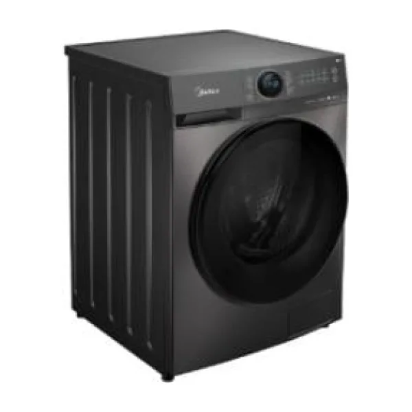 Midea Front-Load Washing Machine 8+6 kg, 100% Drying – Silver, Inverter · MF200D80W1TSA