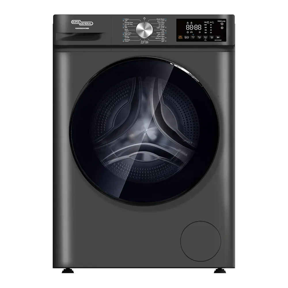 غسالة ونشافة 10/6 كجم سوبر جنرال KSGWD10650CMBS