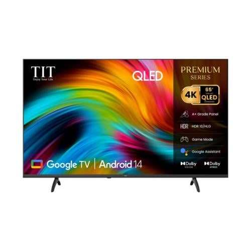 T.I.T Smart TV 65 inch | QLED | 4K UHD | Android OS 14 | Model 65QG2025