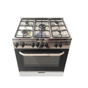 Arendas Gas Cooker, 5 Burners – 55×80 cm – Silver – EC855SFM