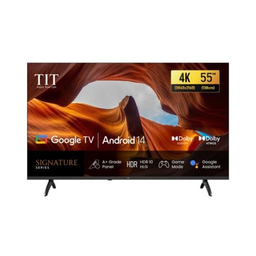 T.I.T Smart TV 55-inch 4K | Android 14 | Google TV | Model 55G2025