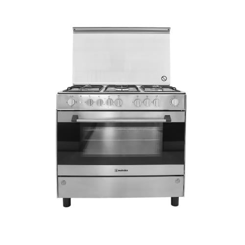 Merles Gas Cooker, 5 Burners – 90×60 cm – Full Safety – G-9558ADTV XN – G 900 X