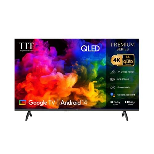 T.I.T Smart TV 55-inch | QLED | 4K UHD | Android 14 | Model 55QG2025