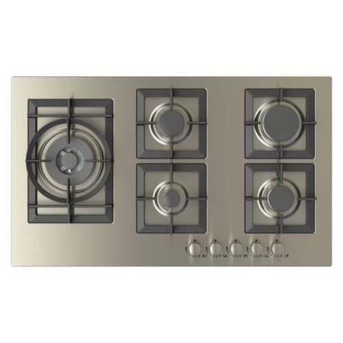 Kitchen Line Ziba Gas Cooker, 5 Burners – 90 cm – Side Controls – JW5020 – JI5VRSMSH0X